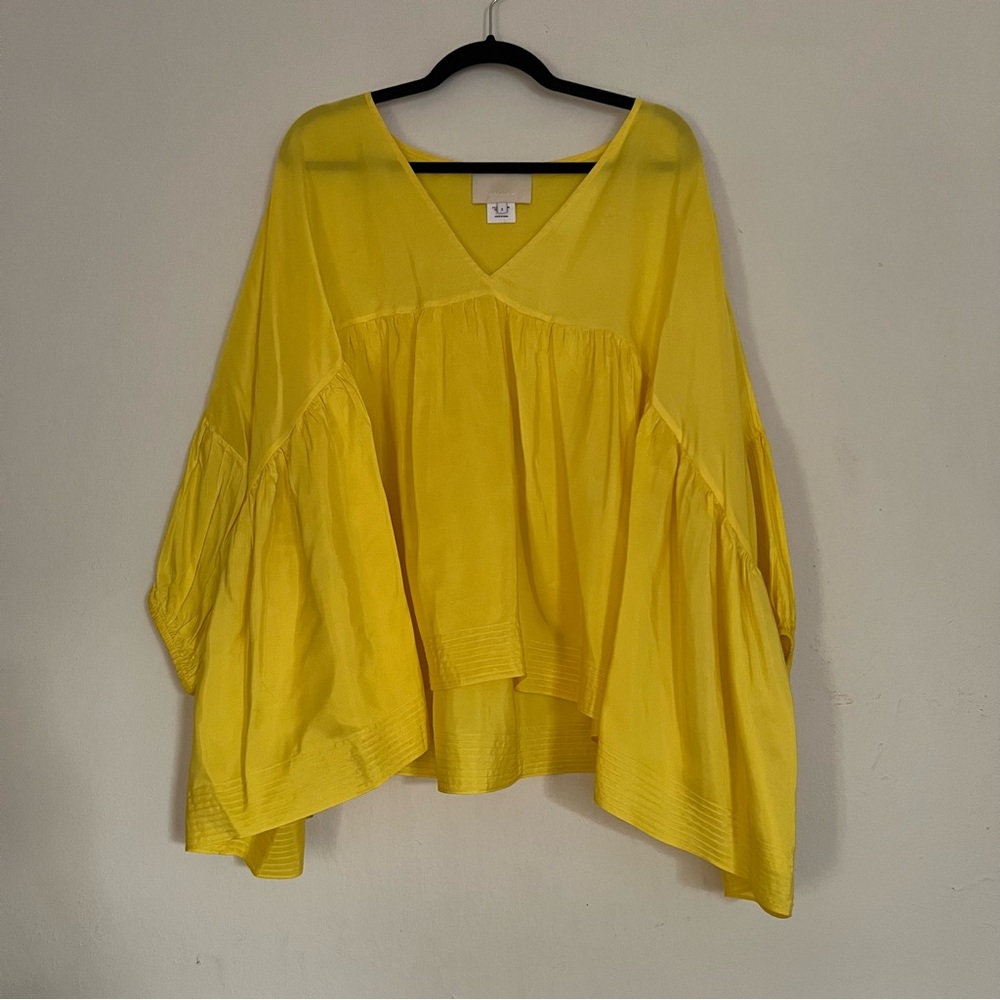 Anaak yellow silk Airi top